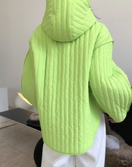 Women Hooded Loose Casual Coat