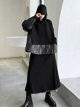 Women Retro Casual Sweater Skirt Two-Piece Suit