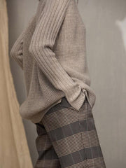 Loose Round Neck Long Sleeve Knitting Sweater