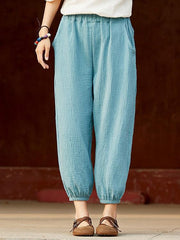 Pure Color Comfortable Bloomer Pants