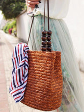 Knitted Cotton-polyester Floral Bag