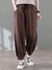 Elastic Waist Loose Loose Harem Pants