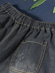 Super Loose Wide-leg Lace-up Pants