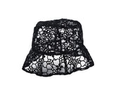 Original Design Embroidered Flower Lace Hollow Up Basin Cap