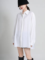 Minimalist Slpit-Joint Two-Piece Shirt Top