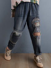 Women Retro Loose Casual Jeans