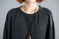 Round Neck Stitching Tassel Slim Midi Dress