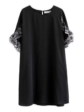 Original Chiffon Flared Sleeve Dress