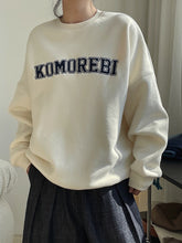 Retro Casual Alphabet Embroidery Loose Hoodie