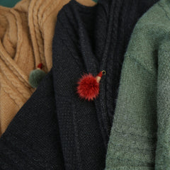 Solid Color Casual Plus Size Loose Sweater Outwear