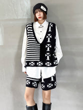 Knitted Vest With Casual Shorts Suit