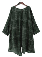 Loose Simple Style Irregular Designed Batwing Blouses