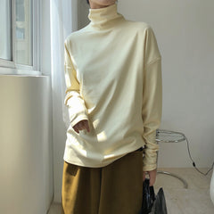 Simple Solid Color Loose T-Shirt Top