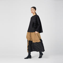 Original Design Irregular Splicing Skirt
