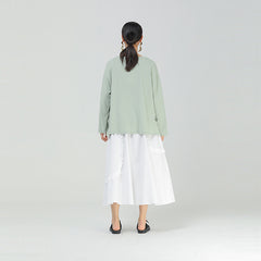 Women Round Neck Printed Casual Sweatshirt