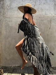 Tie-Dye Half Sleeves Sun Protective Cardigan Outwear