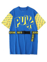 Original Split-Joint Letter Print Dress