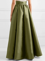 A-Line Roomy Pure Color Skirts Bottoms