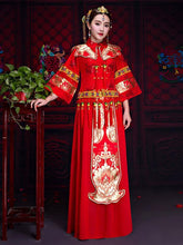 Summer Chiffon Embroidered Draping Lapel Xiuhe Suit Toast Suit Wedding Dress