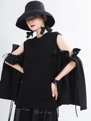 Original Split-Joint Flared Sleeve Shirt Tops