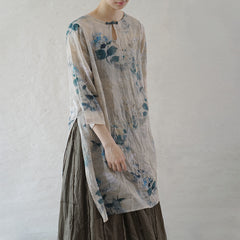 Original Half Sleeves Printed Long Blouse