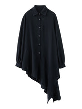 Original Solid Irregularity Lapel Dress