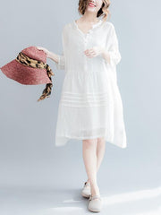 Loose Comfortable two-piece The lantern sleeve Dress