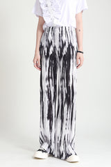 Tie Dye Wide Leg Thin Split Straight Casual Pants