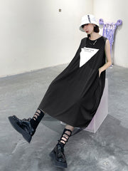 Sleeveless Summer Street Style Split-Joint Maxi Dress