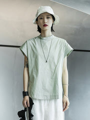 Original Solid Split-Side T-Shirts Tops