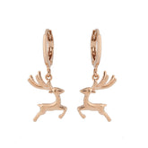 Women Simple Christmas Fawn Earrings
