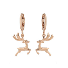 Women Simple Christmas Fawn Earrings