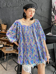 Original Bishop Sleeve Floral T-Shirts Tops