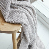 Solid Crochet Knit Blankets