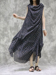 Two Pieces Artistic Retro Irregular Dress