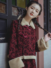 Retro Oriental Charm Tang Suit Retro Print Top