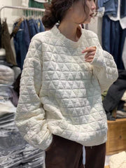 Rhomb Loose Casual Versatile Hoodie