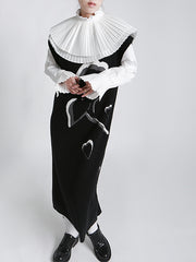 Women Printed Over Knee Straight Sleeveless Dress