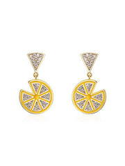 Simple Lemon Earrings Accessories