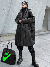 Women Solid Color Lapel Thick Casual Coat