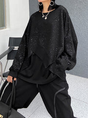 Women Loose Irregular Casual Sweatshirt