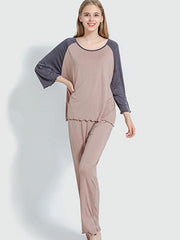 Comfortable Solid Loose Pajamas