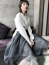 Gradient Asymmetric Mesh Bubble Skirt