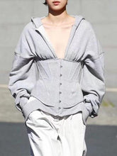 Minority Designed Solid Waist Shaping Sweatshirt