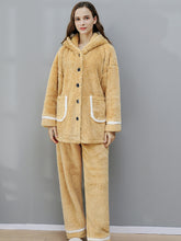 Women Hooded Pajamas Two Piece Set