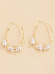 Normcore Tasseled Pearl Ear-Ring