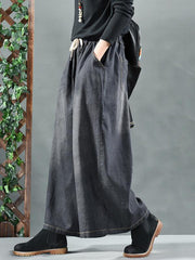 Super Loose Wide-leg Lace-up Pants