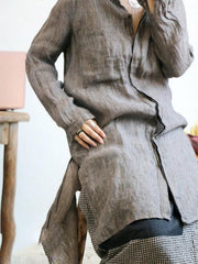 Pure Linen Comfortable Long Shirt