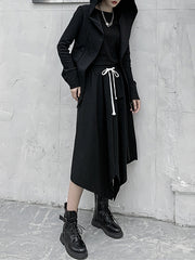 Women Personality Long Sleeve Casual Simple Coat