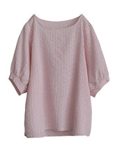 Artistic Retro Hollow Solid T-Shirts Tops